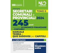 CONCORSO 245 SEGRETARI COMUNALI E PROVINCIALI - 2024 - TOMO II - 245 POSTI -
