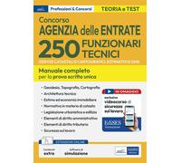 Concorso 250 Funzionari tecnici Agenzia delle Entrate: manuale per tutte le prove