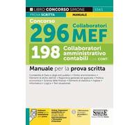 Concorso 296 collaboratori MEF, 198 collaboratori amministrativo contabili (Cod. CONT). Manuale per la prova scritta. Con espansione online. Con software di simulazione