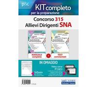 Concorso 315 allievi dirigenti SNA. Kit completo per la preparazione. Con aggiornamento online. Con software di simulazione. Con videocorso