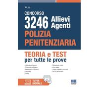 Libri Concorso 3246 Allievi Agenti Polizia Penitenziaria. Teoria E Test Per Tutt