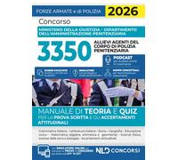 Concorso 3350 allievi agenti del corpo di polizia penitenziaria.