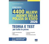 Concorso 4400 allievi agenti della Polizia di stato 2026. Teoria