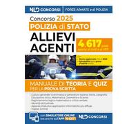 Concorso allievi agenti polizia di Stato. Manuale con teoria e quiz 2025. Con simulatore online