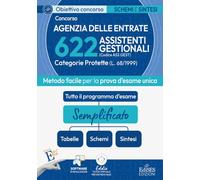 Concorso 622 Assistenti Gestionali Categorie Protette Agenzia delle Entrate: manuale di sintesi e schemi