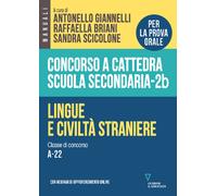 Concorso a cattedra scuola secondaria. Lingue e civiltà straniere. Classe ...