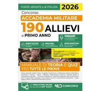 Concorso Accademia Militare 190 allievi al primo anno. Manuale di