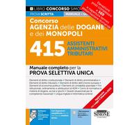 Concorso Agenzia Dogane E Monopoli - 415 Assistenti Amministrativi Tributari - M