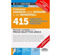 CONCORSO AGENZIA DOGANE E MONOPOLI - 415 ASSISTENTI AMMINISTRATIVI TRIBUTARI -