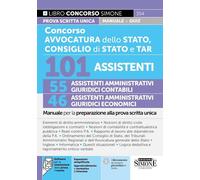 CONCORSO AVVOCATURA DELLO STATO, CONSIGLIO DI STATO E TAR. 101 ASSISTENTI -