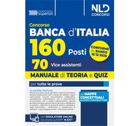 Concorso Banca d'Italia 160 posti, 70 vice assistenti. Manuale di