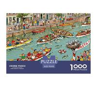 Concorso Canal Rowing Puzzle in Legno Impermeabile Puzzles Da 1000 Pezzi Per Adulti Impossibili Giochi Di Impegnativi