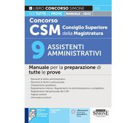 Concorso CSM Consiglio Superiore della Magistratura - 9 Assistenti amministrativ