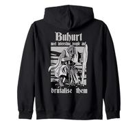 Concorso di Cavalieri retrò Motivo torneo Buhurt Buhurt Felpa con Cappuccio