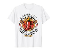 Concorso di Chili Giudice Vintage Badge Culinario Maglietta