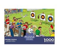 Concorso di sparatoria Puzzle in Legno Impermeabile Puzzles Da 1000 Pezzi Per Adulti Colorati Giochi Educativi