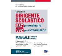 CONCORSO DIRIGENTE SCOLASTICO. 587 POSTI ORDINARIO, 392 POSTI STRAORDINARIO. MAN