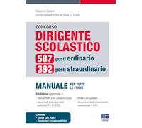 CONCORSO DIRIGENTE SCOLASTICO. 587 POSTI ORDINARIO, 392 POSTI STRAORDINARIO. MAN