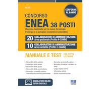 Concorso Enea 38 posti - 20 Collaboratori di Amministrazione area Gestionale - 10 Collaboratori di Amministrazione area Contabile. Manuale e test per tutte le prove