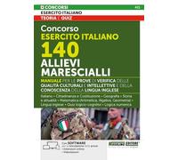 Concorso Esercito Italiano 140 Allievi Marescialli. Manuale per le prove di verifica delle qualità culturali e intellettive e della conoscenza della lingua inglese - Italiano. Con espansione onlin...