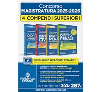 Concorso in Magistratura 2025-2026. Kit Compendio superiore di diritto penale parte generale + Compendio superiore di diritto penale parte speciale + ... superiore di diritto amministrativo 2025-2026