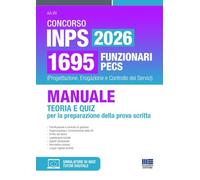 Concorso INPS 2026 1024 funzionari PECS (Progettazione, Erogazione e Controllo dei Servizi) - Manuale Teoria e Quiz per la preparazione della prova scritta