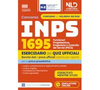 Concorso INPS 2026 1695 Funzionari PECS Eserciziario dei quiz ufficiali Banche dati e prove ufficiali per la prova preselettiva