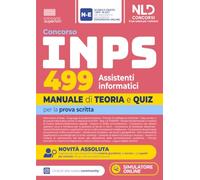 Concorso INPS 2026 499 Assistenti Informatici Manuale di teoria e quiz per la prova scritta