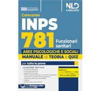 Concorso INPS 781 Funzionari sanitari. Specialisti delle aree Psicologiche...