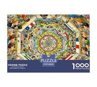 Concorso internazionale di sguardo fisso Puzzle in Legno Impermeabile DIY Puzzles Da 1000 Pezzi Regali Per Adulti Divertenti Giochi Di Impegnativi