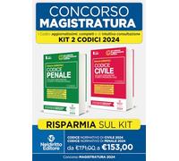 Concorso magistratura. Kit Codici normativi 2024: Codice normativo di Diritto Civile-Codice Normativo di Diritto Penale