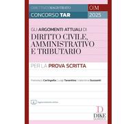 CONCORSO MAGISTRATURA TAR. GLI ARGOMENTI PIU' ATTUALI DI DIRITTO CIVILE, AMMINIS