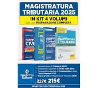 Concorso Magistratura Tributaria: kit 4 volumi per una preparazione completa