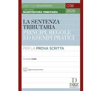 Concorso magistratura tributaria. La sentenza tributaria principi