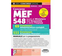 Concorso MEF 548 posti. 69 funzionari amministrativo-contabili. 111 funzionari e