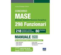 Concorso Ministero Ambiente Sicurezza Energetica. 298 Funzionari. Manuale Materi