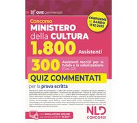 Concorso Ministero della Cultura 1800 posti. 300 assistenti tecni