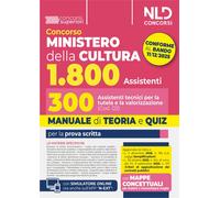 Concorso Ministero della Cultura 1800 posti. 300 assistenti tecni