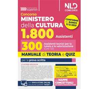 Concorso Ministero della Cultura 1800 posti. 300 assistenti tecnici per la tutel