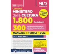 Concorso Ministero della Cultura 1800 posti. 300 assistenti tecnici per la tutela e la valorizzazione del patrimonio culturale (Cod. 02). Manuale di Teoria e quiz