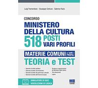 Concorso Ministero della Cultura 518 posti - Teoria e Test per le Materie Comuni a Tutti i Profili