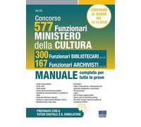 Concorso Ministero della Cultura 577 funzionari, 300 funzionari biblioteca...