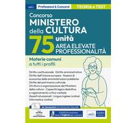 Libri Concorso Ministero Della Cultura (MIC) 75 Unita Elevate Professionalita. M
