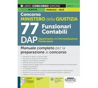 CONCORSO MINISTERO DELLA GIUSTIZIA - 77 FUNZIONARI CONTABILI DAP DIPARTIMENTO -