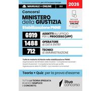 CONCORSO MINISTERO DELLA GIUSTIZIA - Stabilizzazioni PNRR: 6.919 Addetti all’Ufficio per il Processo, 1.488 Operatori Data Entry e 712 Tecnici di ... Facile con Teoria Chiara e Risorse Online