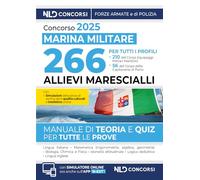 Concorso per l'ammissione di 266 Allievi Marescialli della Marina Militare 2025 con teoria e quiz