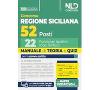Concorso regione siciliana 52 posti. 22 funzionari ispettivi manuale di teoria e quiz per la prova scritta 2026