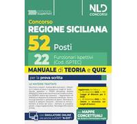 Concorso regione siciliana 52 posti. 22 funzionari ispettivi manuale di teoria e quiz per la prova scritta 2026