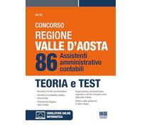 Concorso Regione Valle D'Aosta - 86 Assistenti amministrativo-contabili - Teoria e test