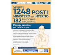 CONCORSO 1248 POSTI MINISTERO DELL'INTERNO - 182 FUNZIONARI INFORMATICI -
